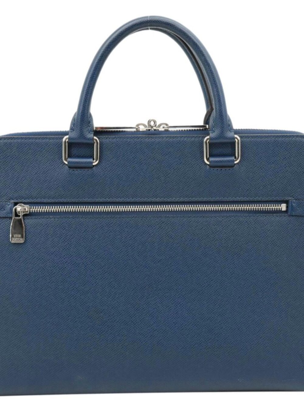 Louis Vuitton Porte Documents Slim Taiga Leather Briefcase Bag Ocean